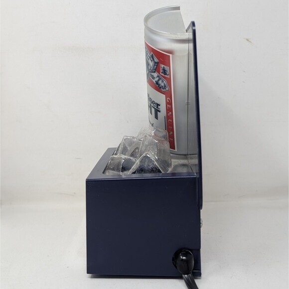 VTG Lot Of 2 Budweiser Light Bar Top Sign Bottle and Lighted Can On Ice Works - Picture 6 of 16